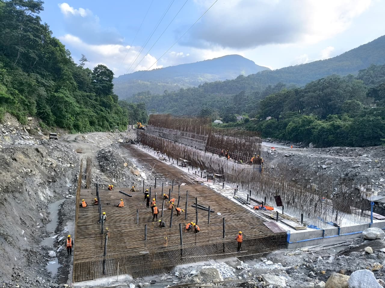 Marsyangdi river valley